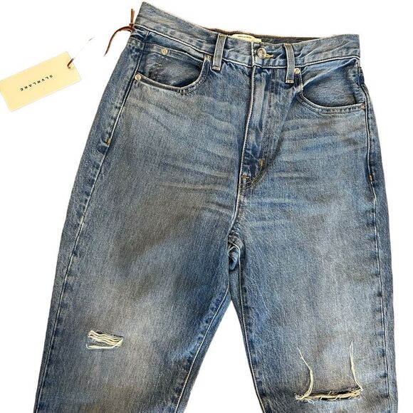 Revolve SLVRLAKE Beatnik High Waist Ankle Straight Leg Jeans sz 27 Rockaway blue - Picture 8 of 10